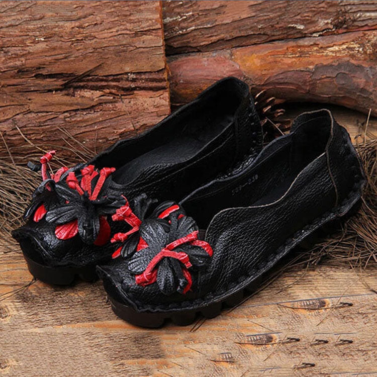 Scarpe Donna Casual Dettagli Floreali Eleganti