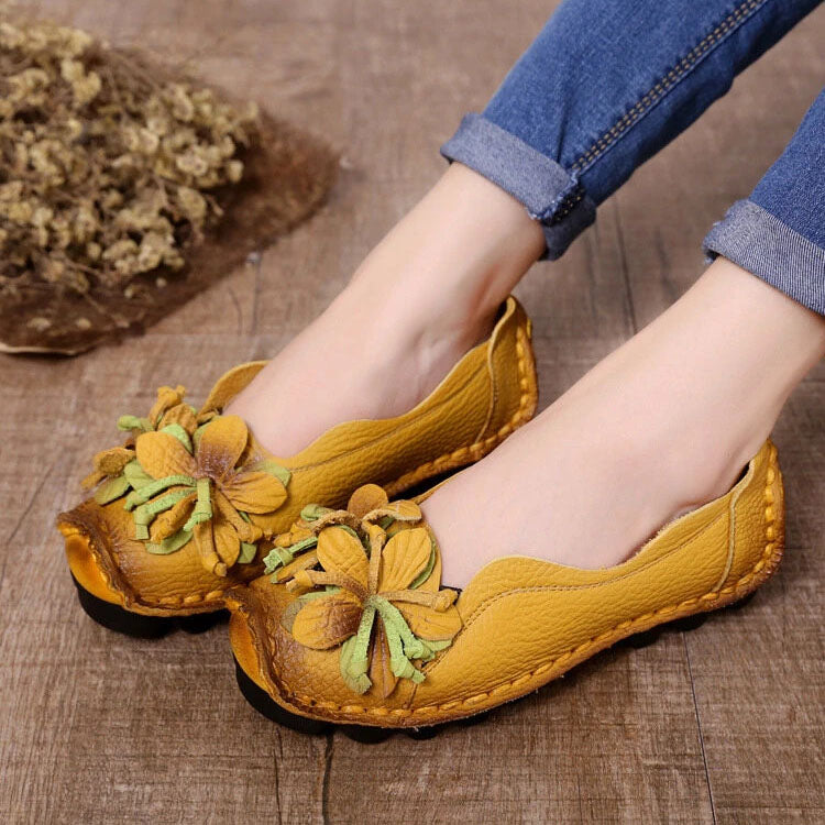 Scarpe Donna Casual Dettagli Floreali Eleganti - Vesarelli