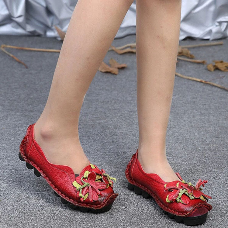 Scarpe Donna Casual Dettagli Floreali Eleganti