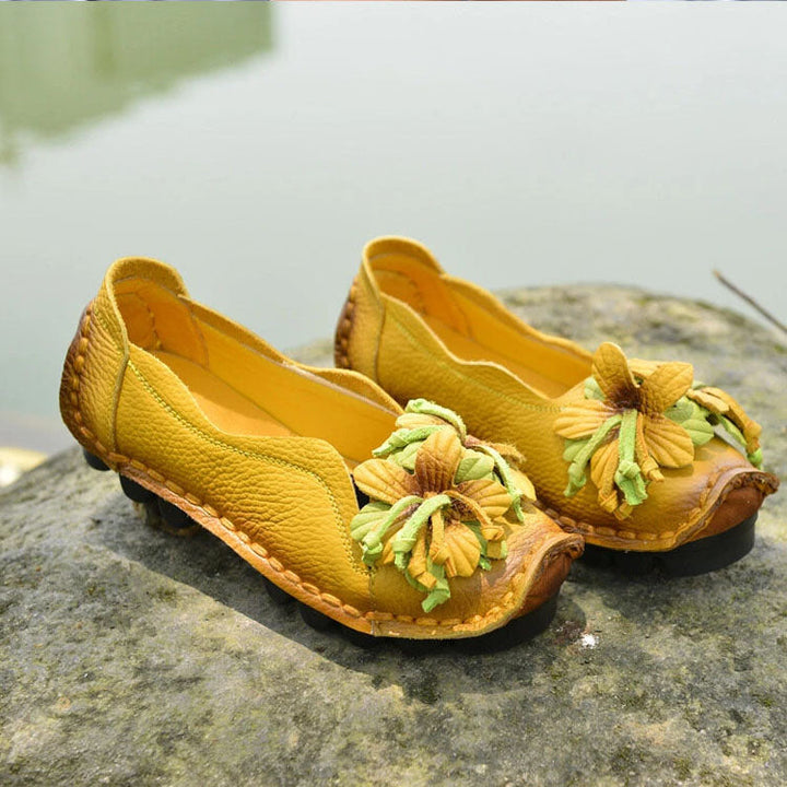 Scarpe Donna Casual Dettagli Floreali Eleganti
