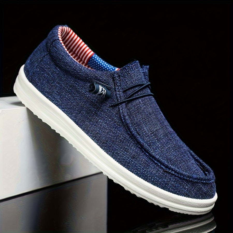 Scarpe Slip-On Uomo Tessuto Leggere Traspiranti Comode