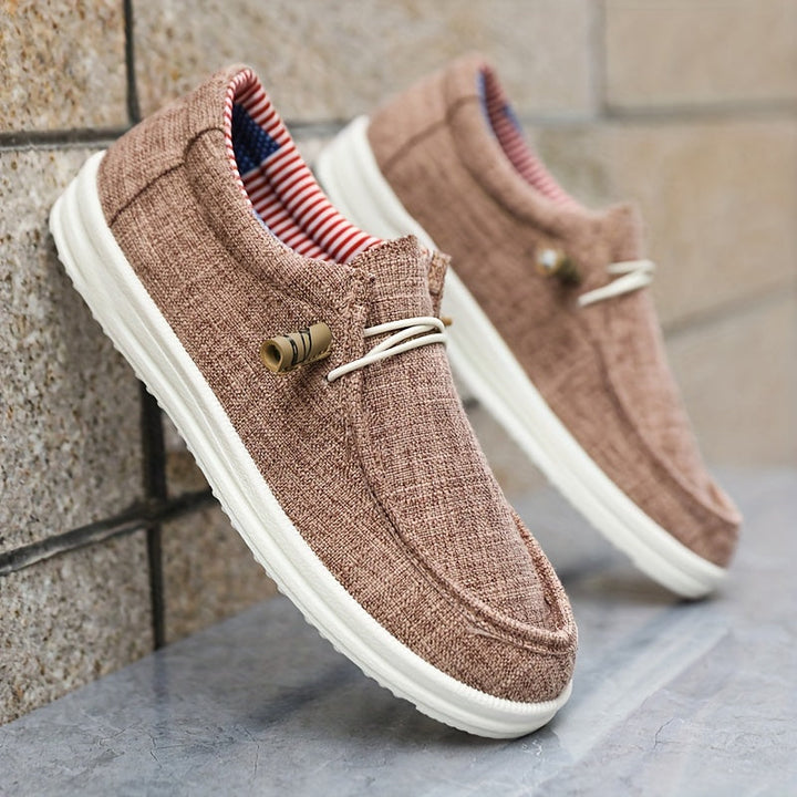 Scarpe Slip-On Uomo Tessuto Leggere Traspiranti Comode
