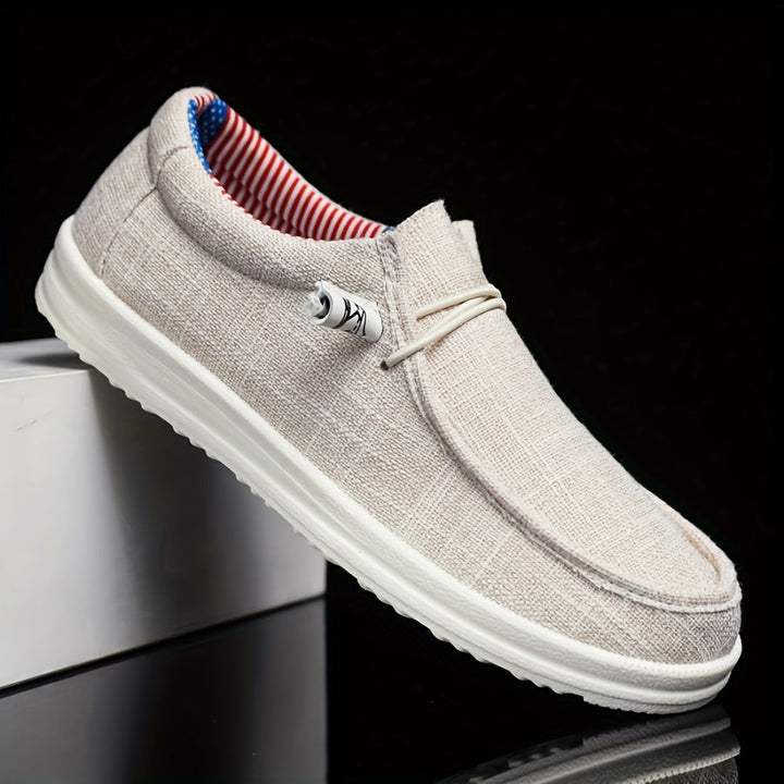 Scarpe Slip-On Uomo Tessuto Leggere Traspiranti Comode