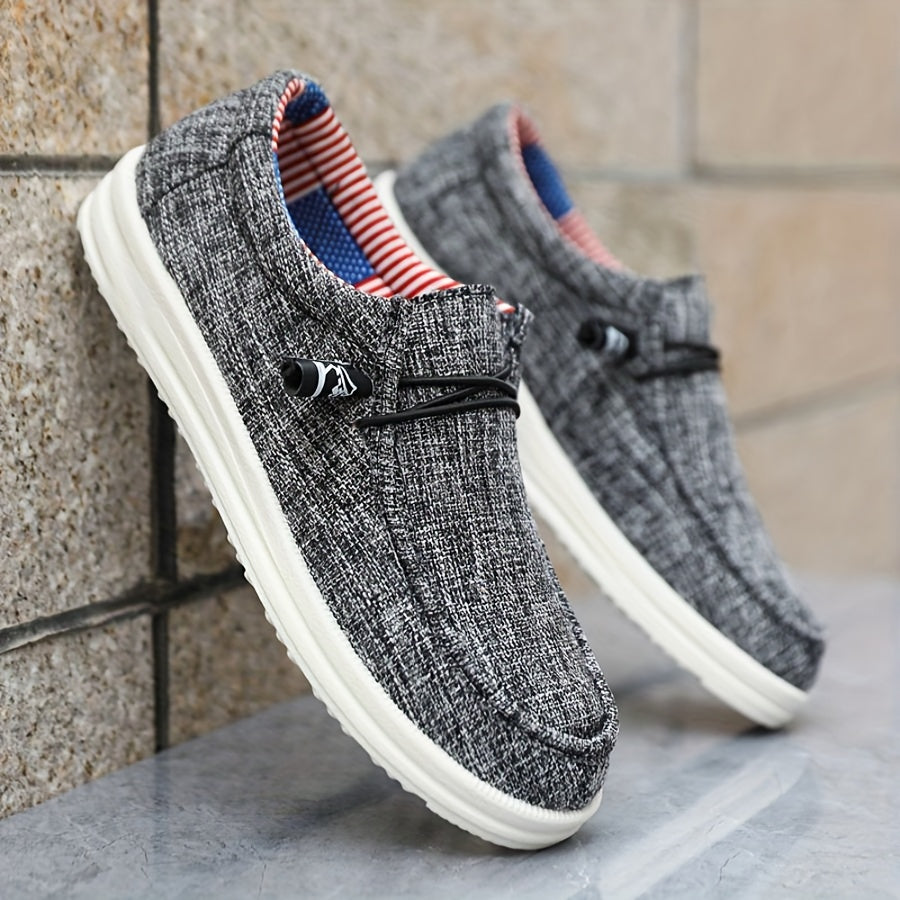 Scarpe Slip-On Uomo Tessuto Leggere Traspiranti Comode