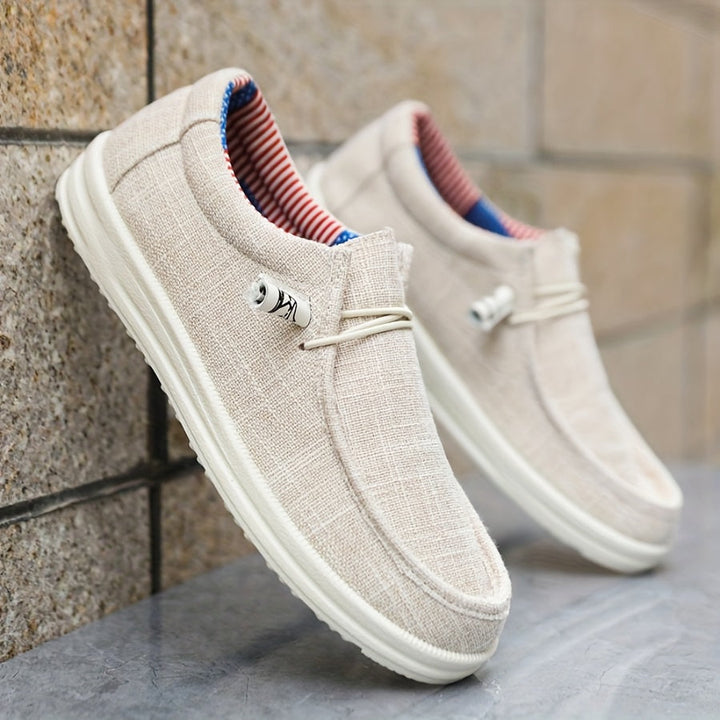 Scarpe Slip-On Uomo Tessuto Leggere Traspiranti Comode