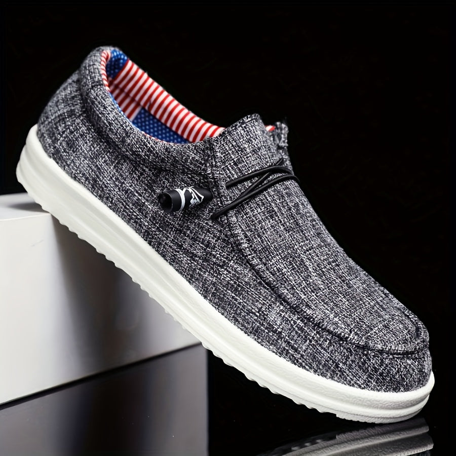 Scarpe Slip-On Uomo Tessuto Leggere Traspiranti Comode