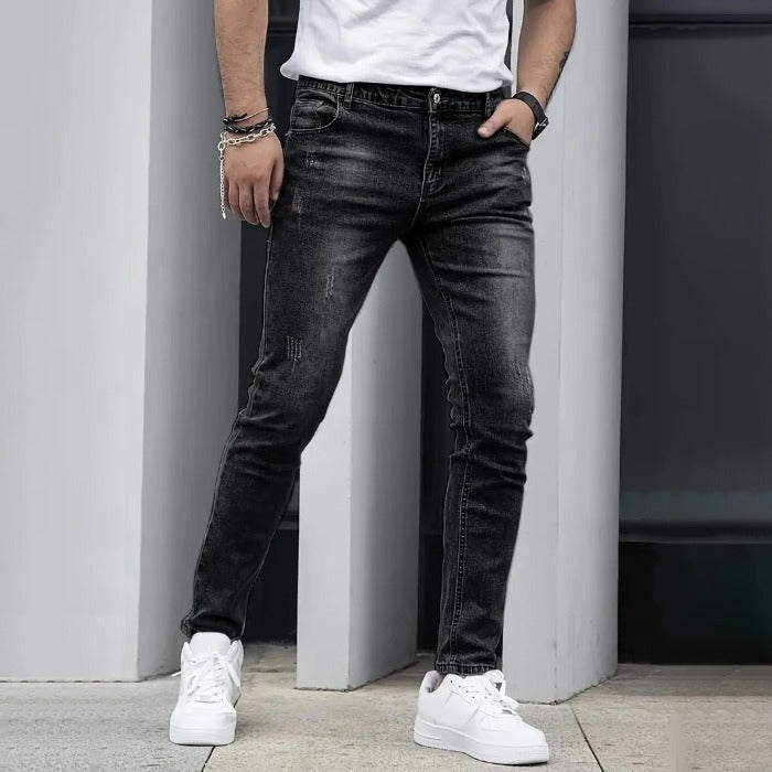 Jeans Uomo Denim Elasticizzato Vestibilità Classica Comoda