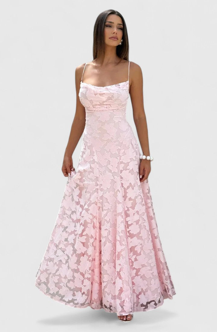 Abito Maxi Donna Linea Allungante Stile Sofisticato