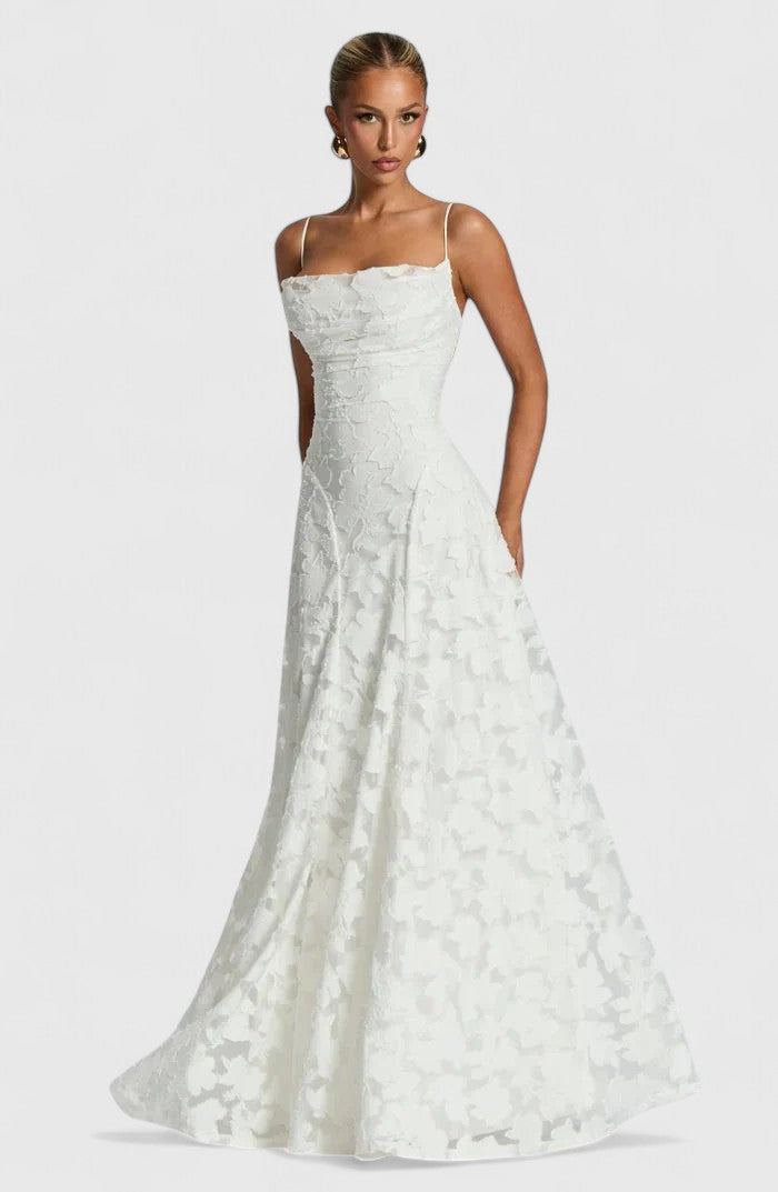 Abito Maxi Donna Linea Allungante Stile Sofisticato