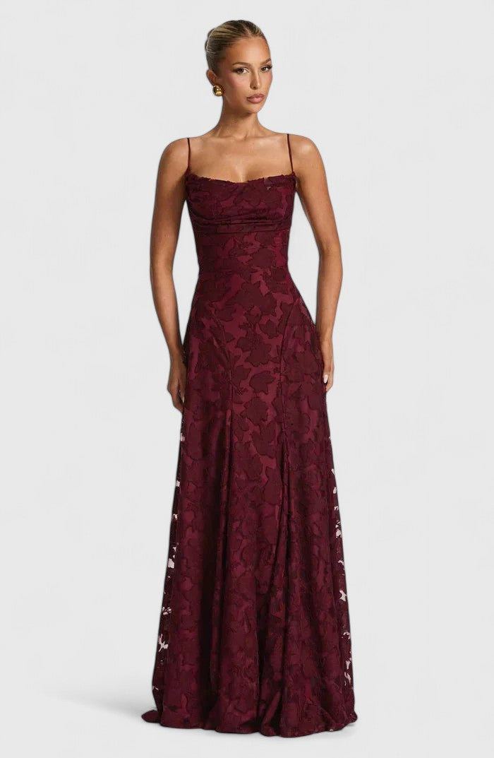 Abito Maxi Donna Linea Allungante Stile Sofisticato