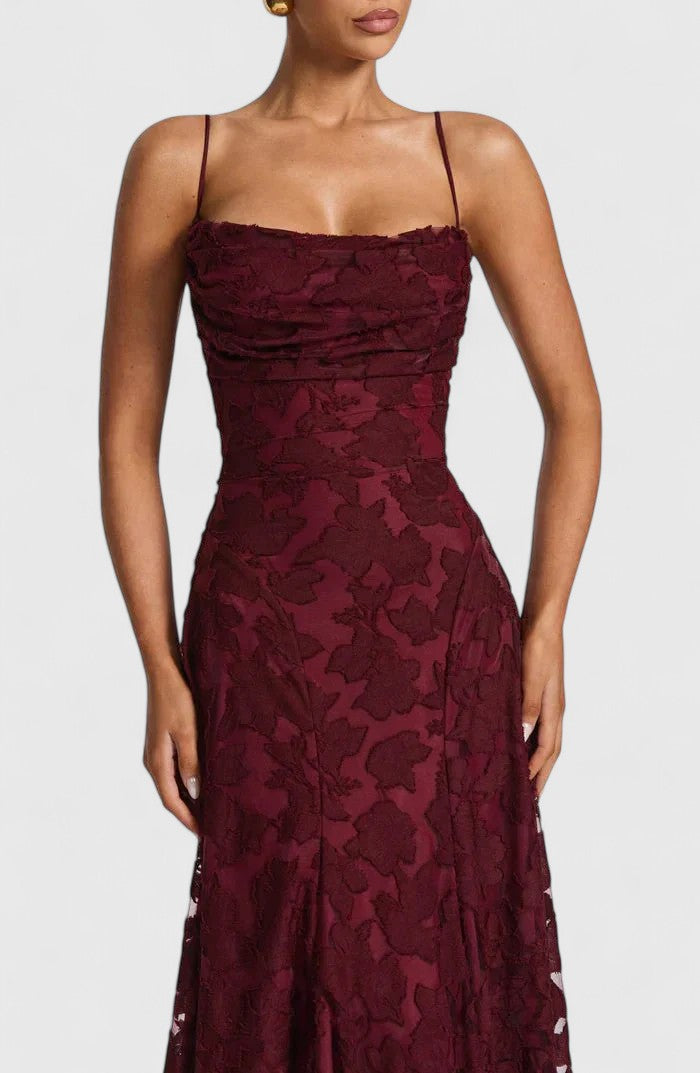 Abito Maxi Donna Linea Allungante Stile Sofisticato