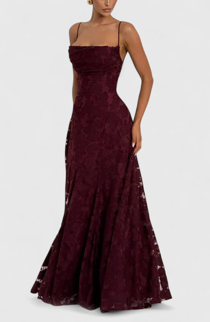 Abito Maxi Donna Linea Allungante Stile Sofisticato