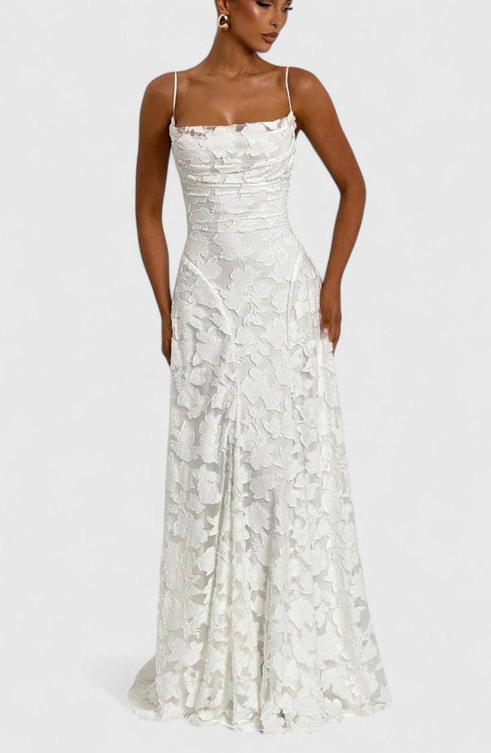 Abito Maxi Donna Linea Allungante Stile Sofisticato