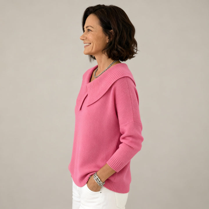 Maglione Donna Maglia Invernale Ampio Collo da Marinaio Comodo