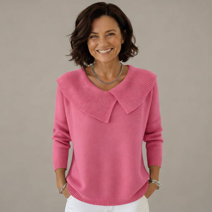 Maglione Donna Maglia Invernale Ampio Collo da Marinaio Comodo