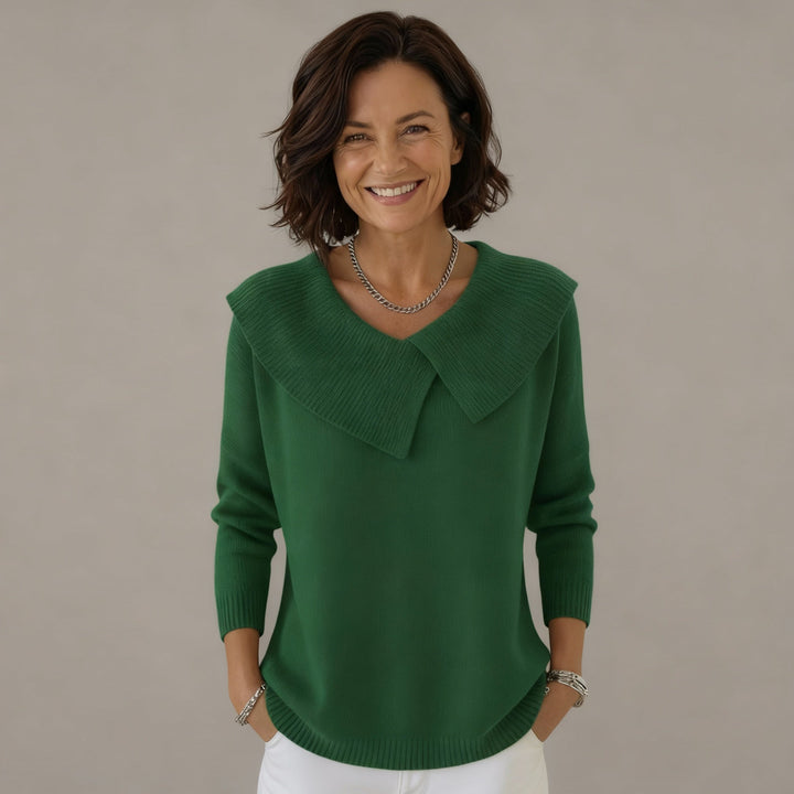 Maglione Donna Maglia Invernale Ampio Collo da Marinaio Comodo - Vesarelli