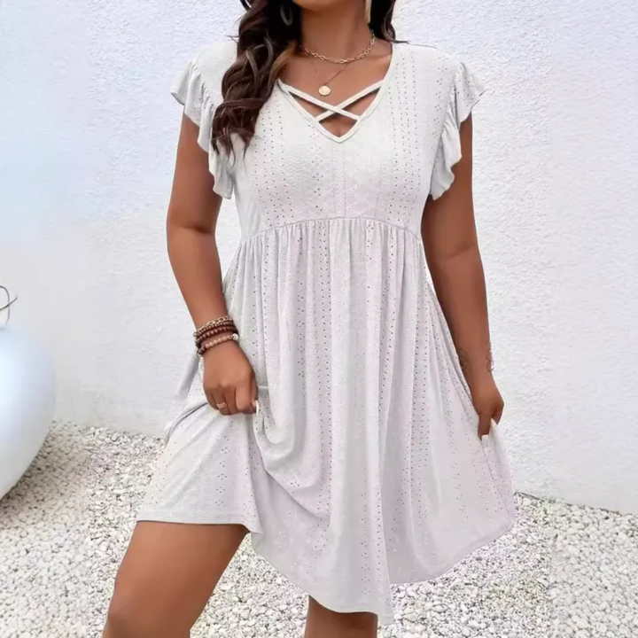 Abito Mini Donna Casual Maniche Corte Leggero