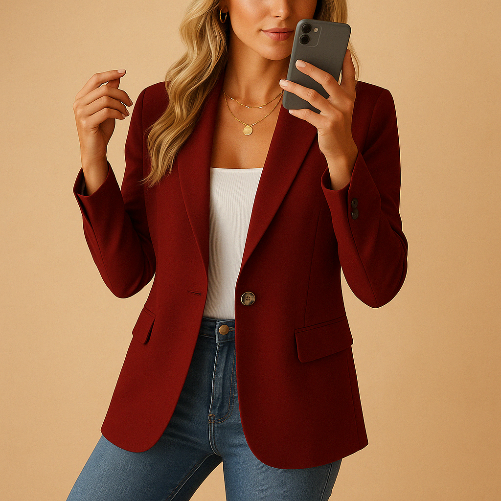 Blazer Donna Slim Fit Elasticizzato Design Aderente