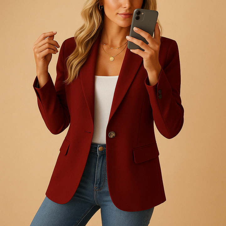 Blazer Donna Slim Fit Elasticizzato Design Aderente