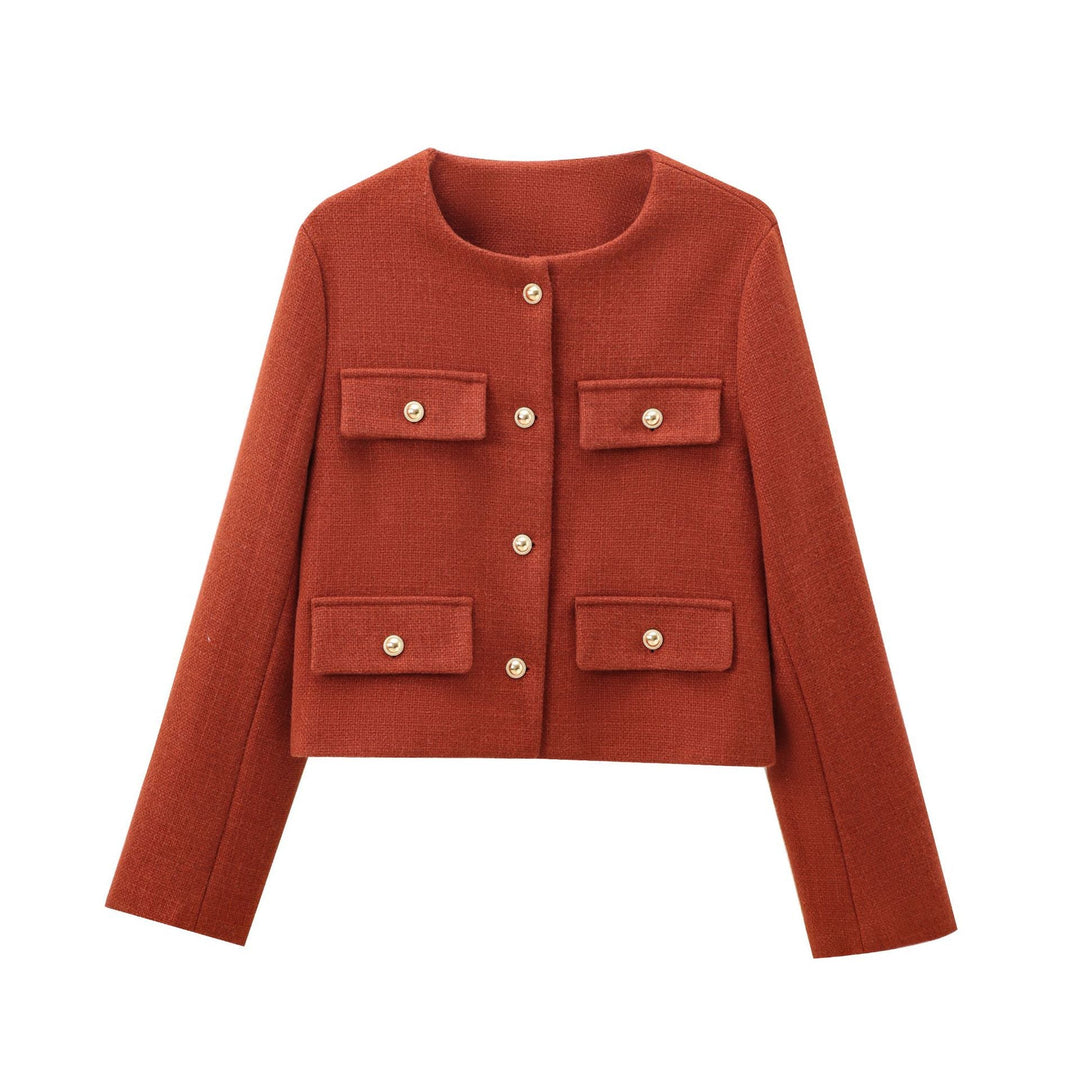 Giacca Donna Cropped Bottoni Eleganti Stile Moderno - Vesarelli