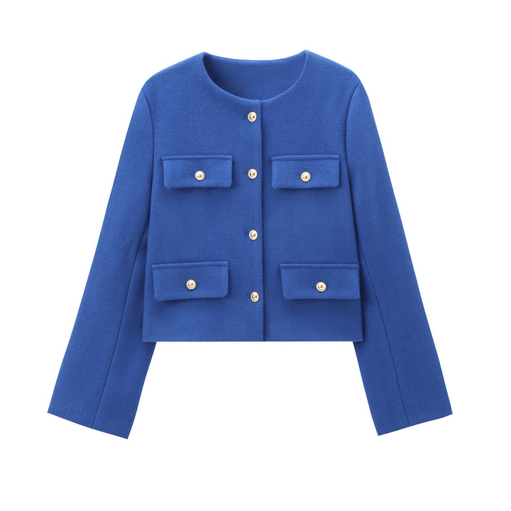 Giacca Donna Cropped Bottoni Eleganti Stile Moderno - Vesarelli