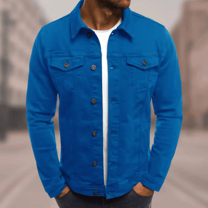 Giacca Uomo in Denim Spessa Vestibilità Classica - Vesarelli