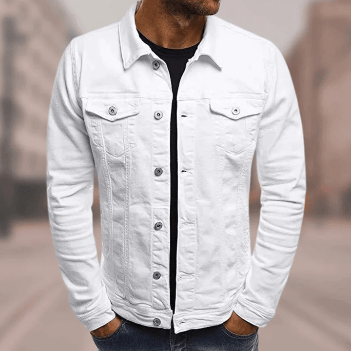 Giacca Uomo in Denim Spessa Vestibilità Classica - Vesarelli