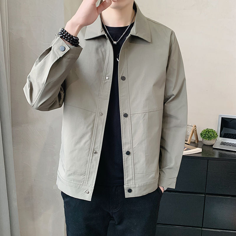 Giacca Uomo Leggera Cotone Casual con Bottoni Comoda - Vesarelli