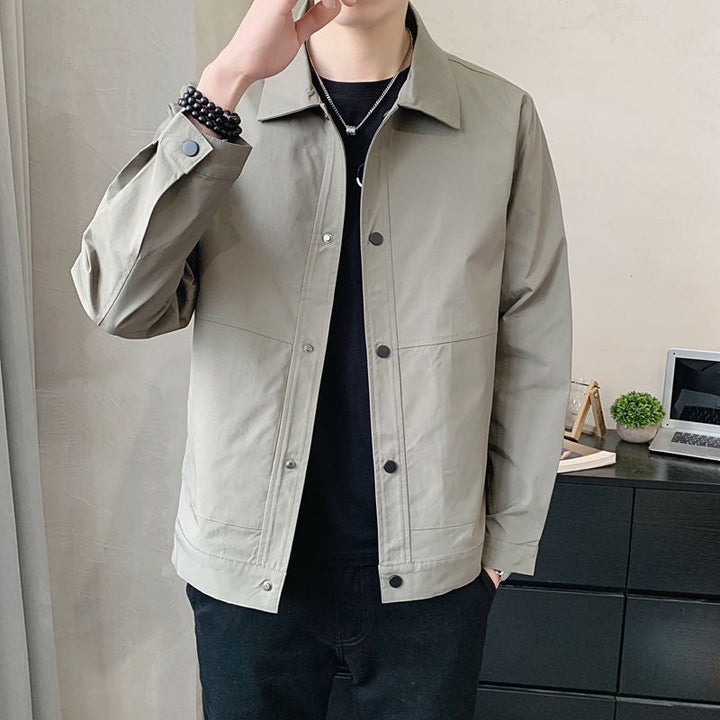 Giacca Uomo Leggera Cotone Casual con Bottoni Comoda - Vesarelli