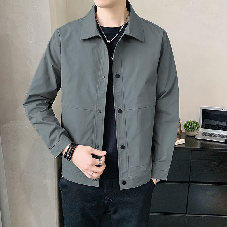 Giacca Uomo Leggera Cotone Casual con Bottoni Comoda - Vesarelli
