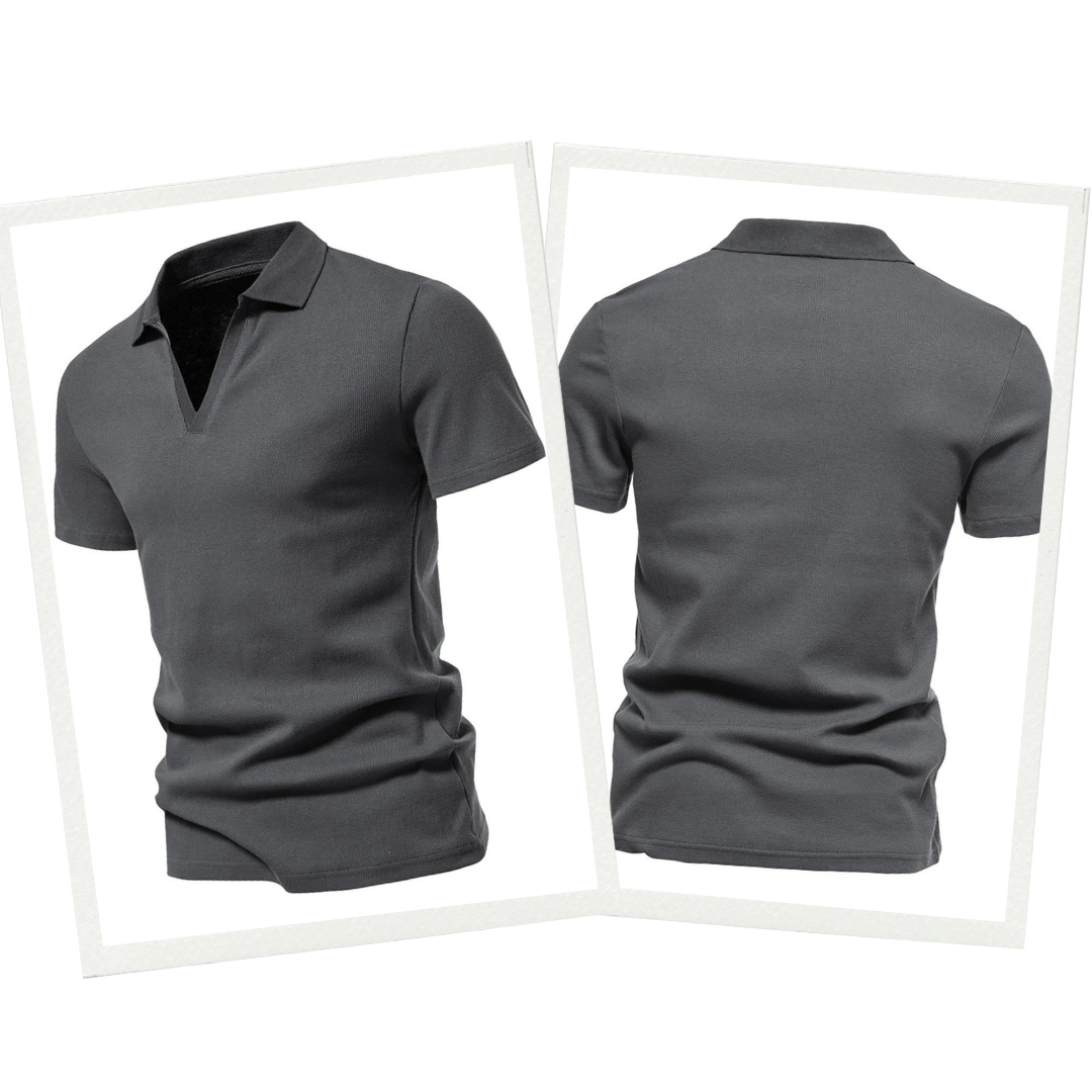 Polo Uomo in Lana Merino Manica Corta Primavera
