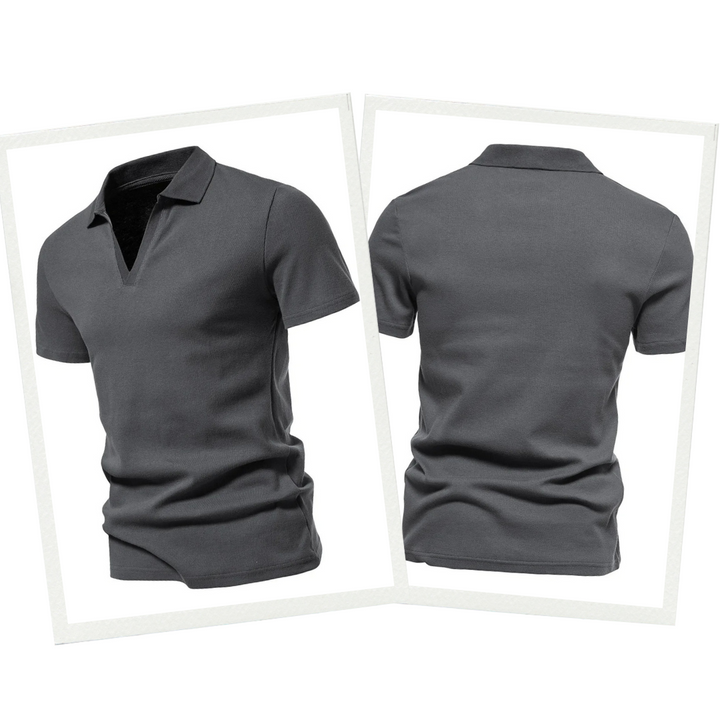 Polo Uomo in Lana Merino Manica Corta Primavera