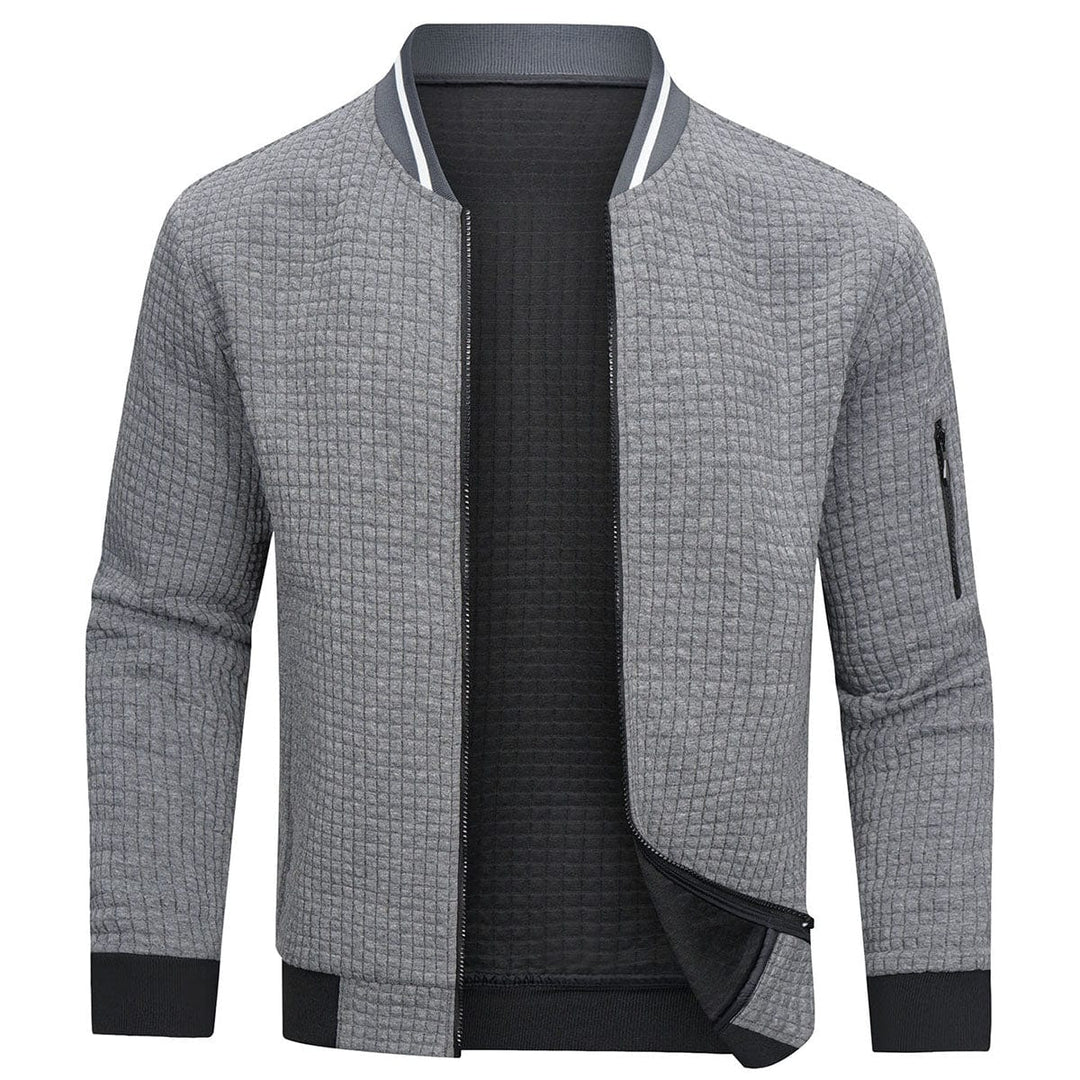 Maglione Uomo con Cerniera Tessuto Morbido e Caldo