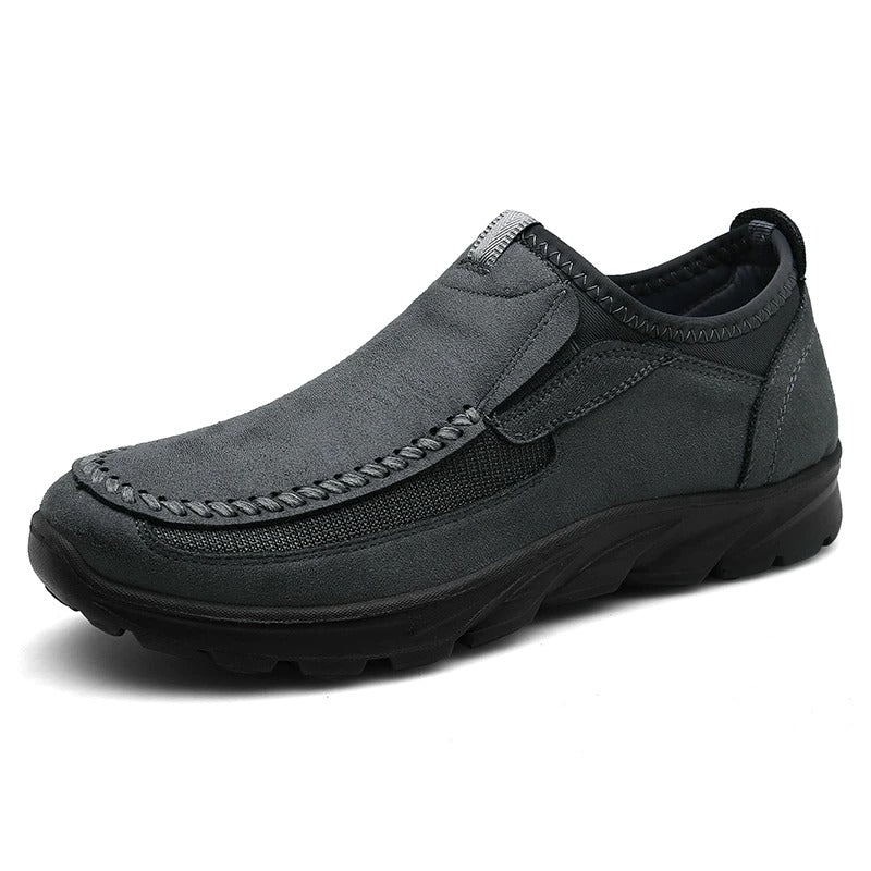 Scarpe Ortopediche Uomo Pelle Slip-On Flessibili Leggere