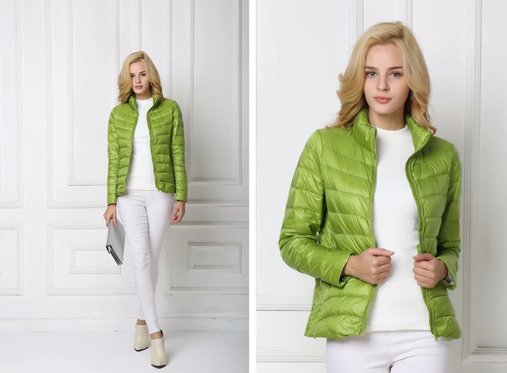 Piumino Donna Leggero Impermeabile Vestibilità Primaverile