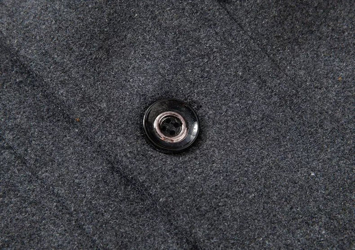 Cappotto Uomo in Lana Doppio Strato Monopetto Spesso