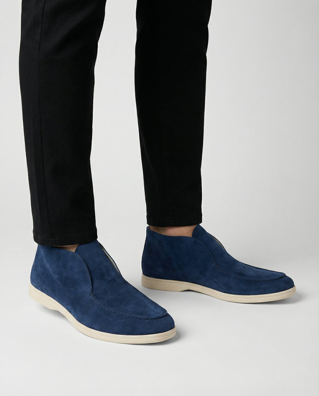 Mocassini Uomo in Camoscio Comfort Alto Quotidiano