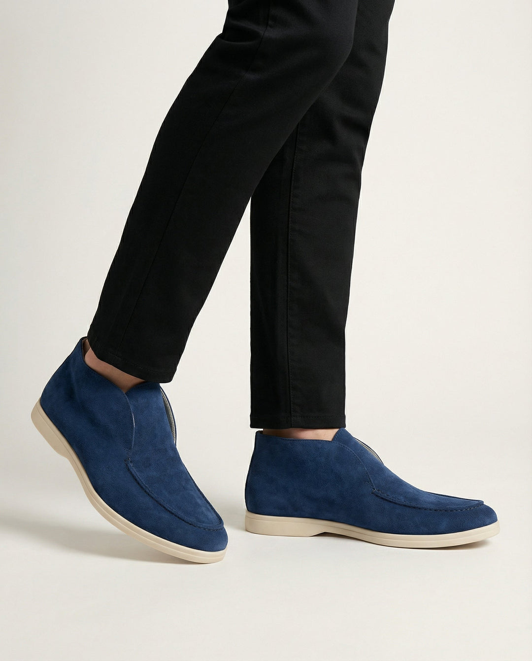 Mocassini Uomo in Camoscio Comfort Alto Quotidiano