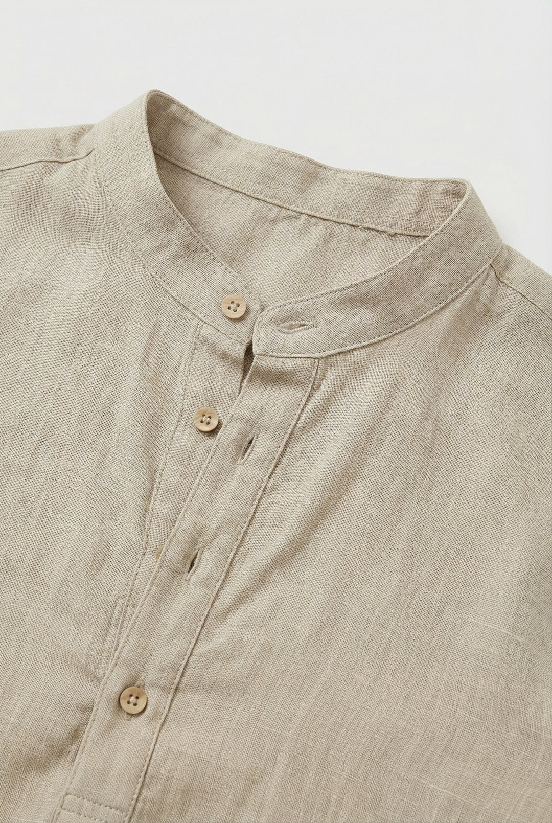 Camicia Uomo in Lino Traspirante Maniche Arrotolate