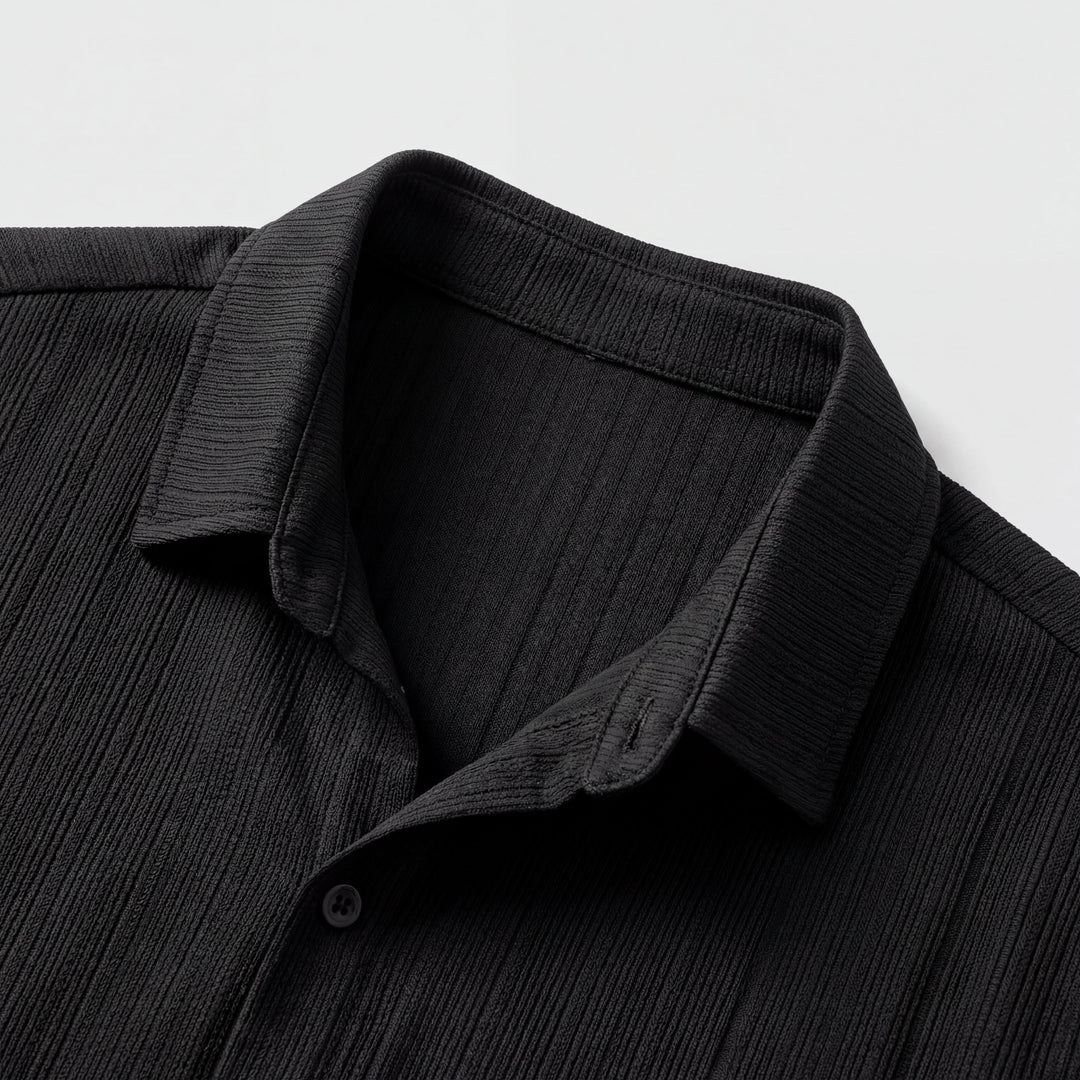 Camicia Uomo Cotone Manica Corta Colletto Classico