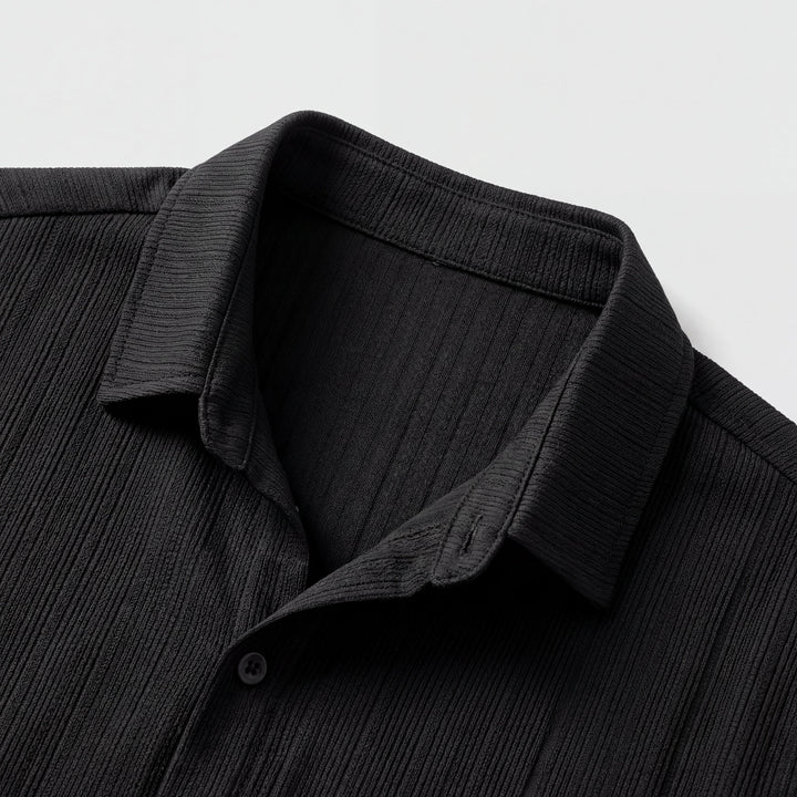 Camicia Uomo Cotone Manica Corta Colletto Classico