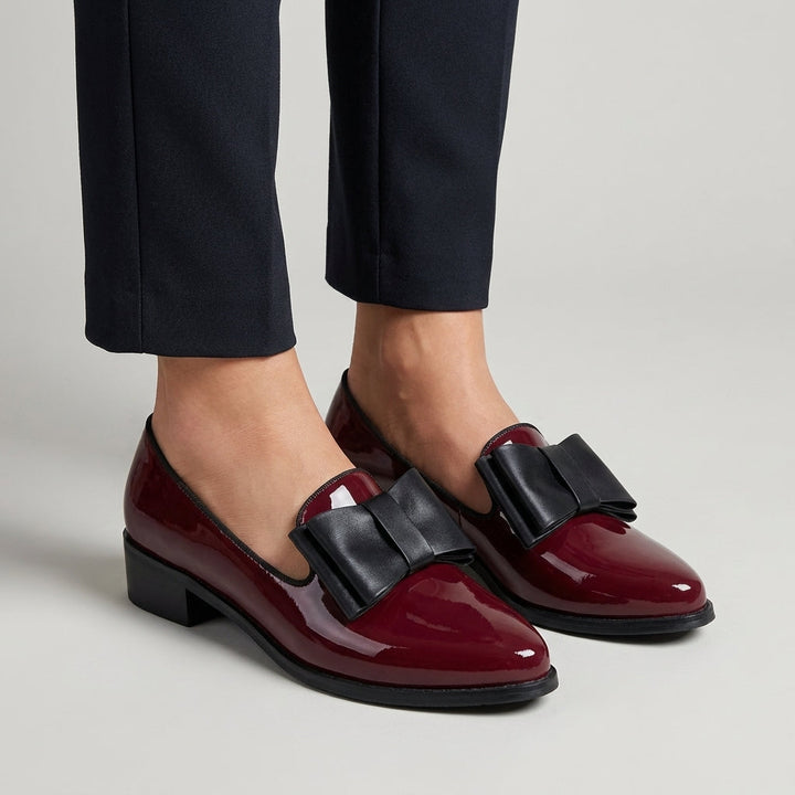 Scarpe Ballerina Donna in Tessuto con Fiocco Decorativo - Vesarelli
