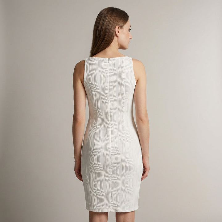 Abito Midi Donna Estivo Spalline Texture Increspature