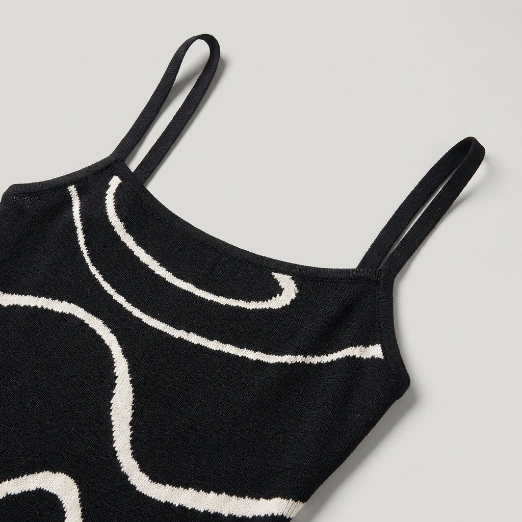 Abito Midi Donna in Maglia Orlo a Sirena