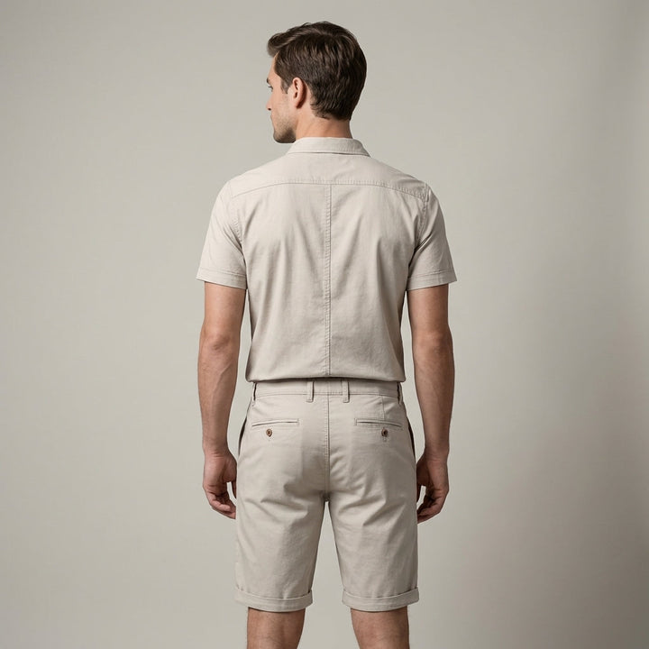 Pantaloncini Uomo Cotone Tasche Comode