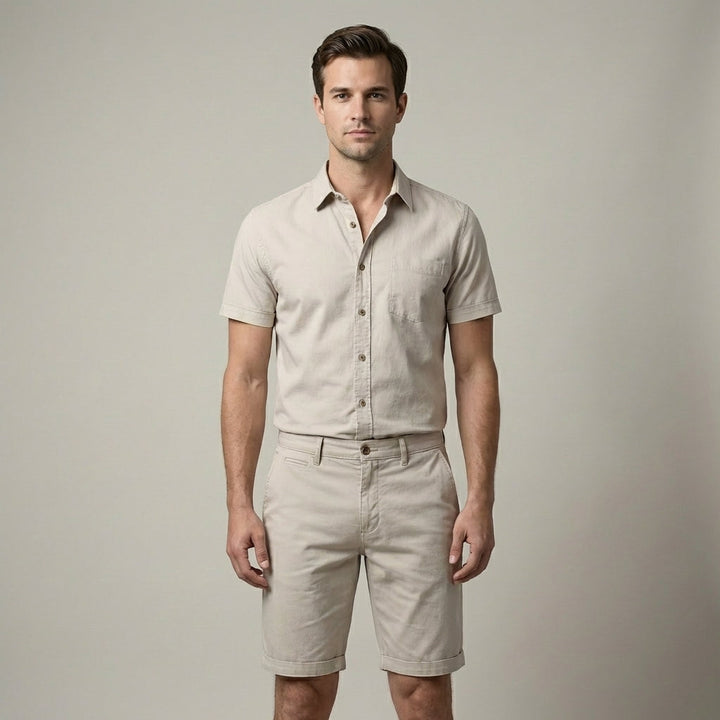 Pantaloncini Uomo Cotone Tasche Comode - Vesarelli
