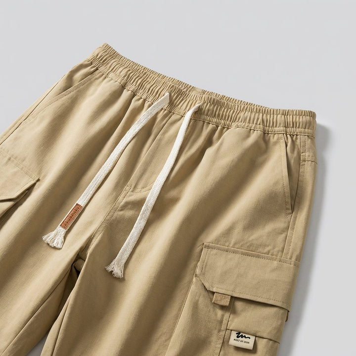 Pantaloncini Cargo Uomo Tessuto Resistente Vestibilità Regolare