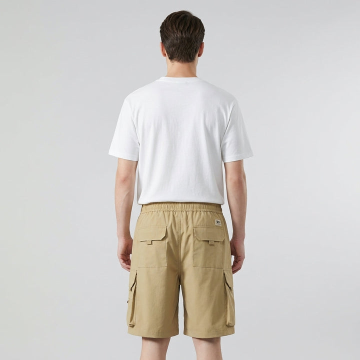 Pantaloncini Cargo Uomo Tessuto Resistente Vestibilità Regolare