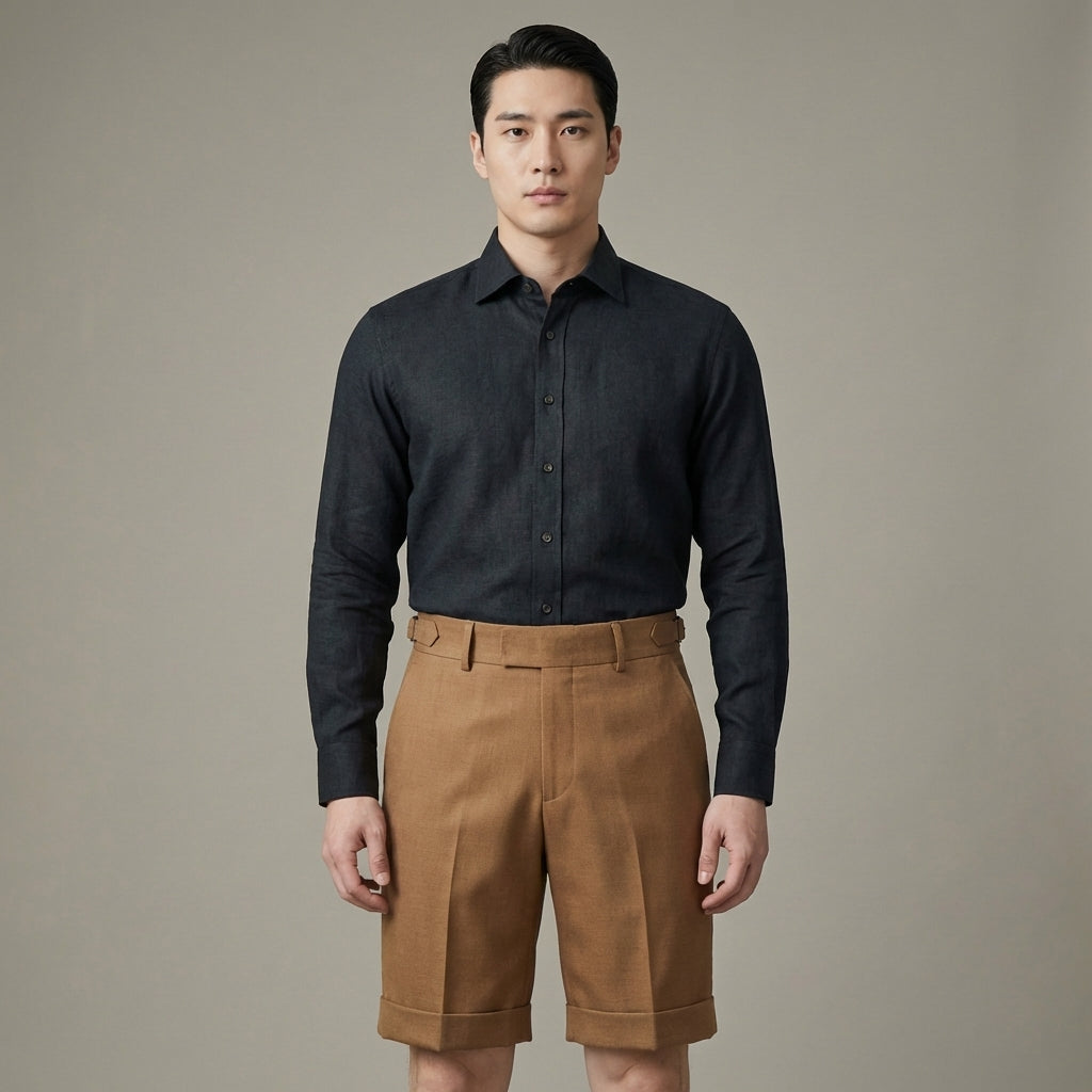 Pantaloncini Uomo Cotone Vestibilità Classica - Vesarelli