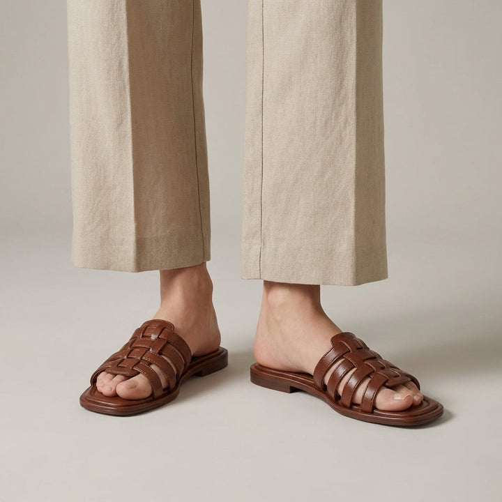 Sandali Donna in Pelle Classici Estivi - Vesarelli